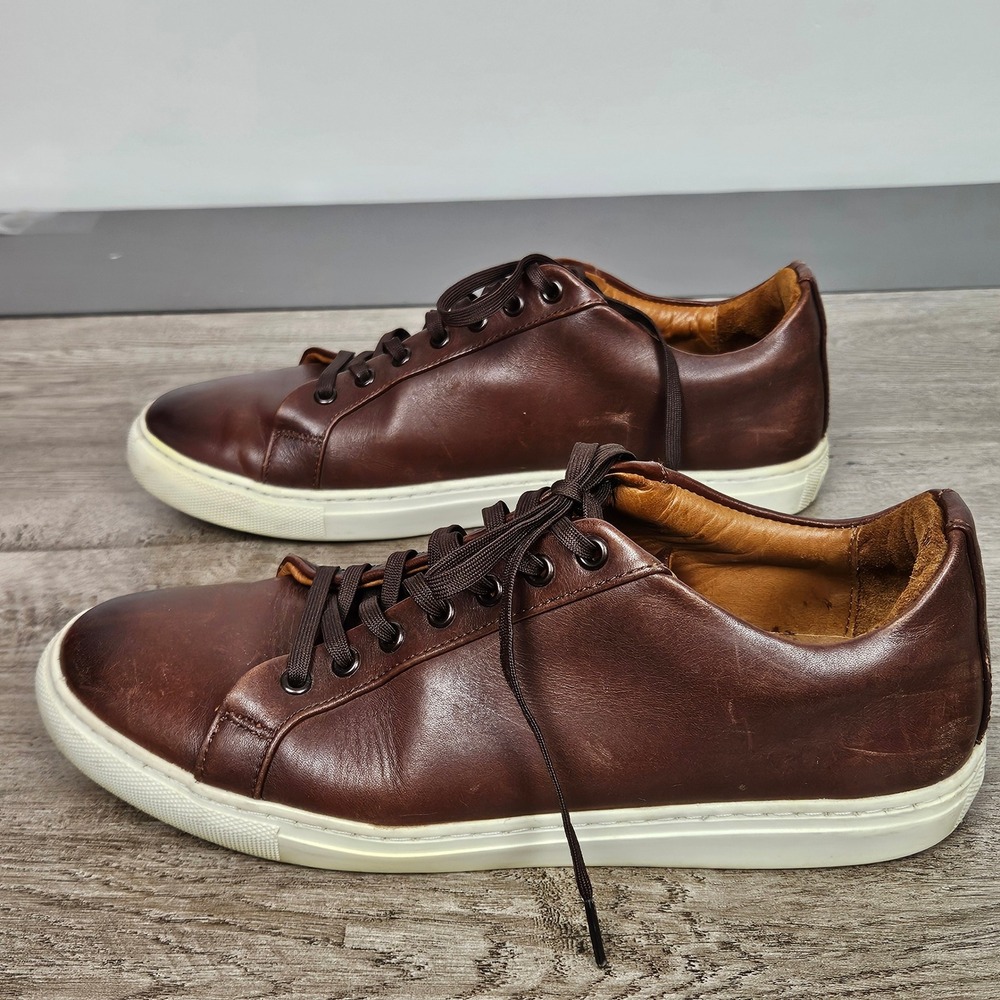 Thursday Boot Co Premier Low Top Mens Brown Leather Sneakers Size 9.5 US - Picture 3 of 13